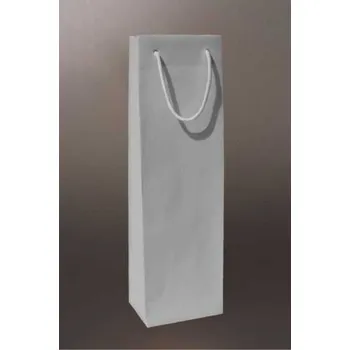 Dárková taška Papírové tašky o rozměru 120 x 90 x 400 mm, stříbrná