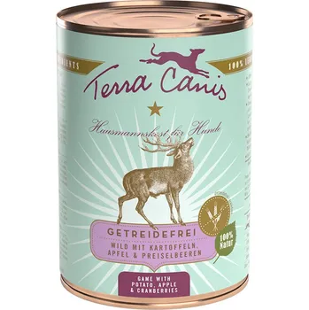 Krmivo pro psa 6x400g Terra Canis bez obilnin - Zvěřina s bramborami, jablky & brusinkami