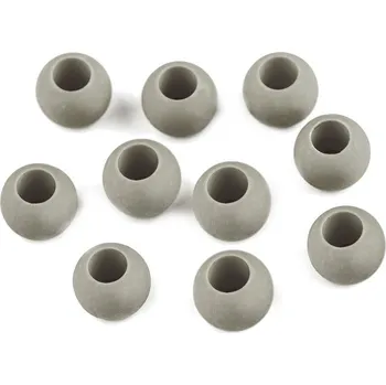 Dětské navlékací korálky Pro Háčkování Plastový korálek Ø 10x12 mm šedý
