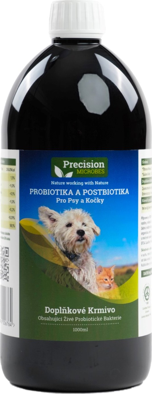 Precision MICROBES PM Probiotika a Postbiotika pro psy a kočky Objem: 1000 ml
