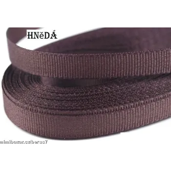 Stuha stuha-stuhy - mašle š.0,9cm hnědá