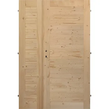 Interiérové dveře Palubkové dveře dvoukřídlé č.7 Orientace: Pravé, Šířka: 125 cm, Rozdělení: 70 cm + zbytek