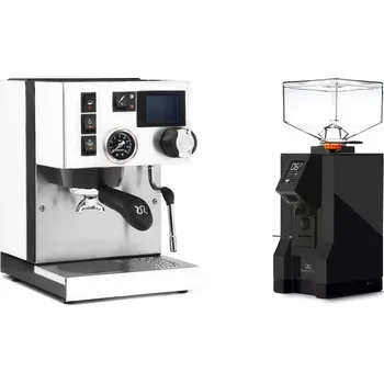 Kávovar Rancilio Silvia BC PID, white + Eureka Mignon Perfetto, BL black