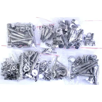 Spojovací materiál motoru Sada šroubů celý motocykl ČZ 175/502 skútr-leštěná nerez