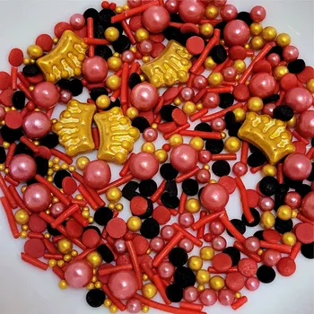 Jedlá dekorace na dort Lucie´s Sprinkles Královnin mix 55g: 55g