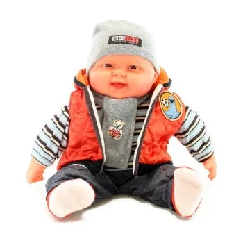 Panenka Miminko velké - kluk - oranžová vesta