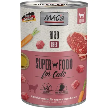 Krmivo pro kočku 6x400g MAC's Cat - Hovězí