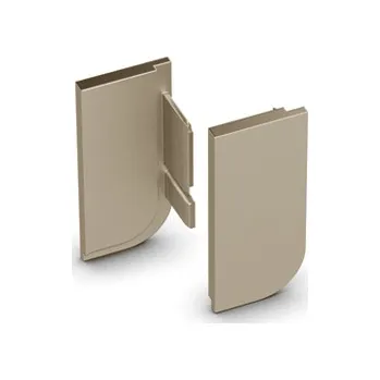 Nábytkové kování Hettich Set koncovek pro profil SECRET L -Nerez