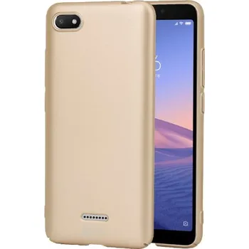 Pouzdro na mobilní telefon Lenuo Silikonový obal pro Xiaomi Redmi 6A (LENUO) Zlatá XR6ASILLG