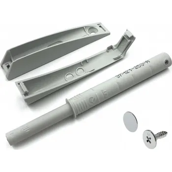 Nábytkové kování Italiana ferramenta Píst s adaptérem K-PUSH pro bezúchytkové otevírání - extra silný magnet / šedá