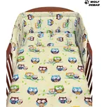 2-dílné ložní povlečení NEW BABY 90x120 cm béžové sovy modré