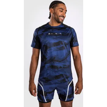 Pánská móda Pánské funkční tričko Venum Electron 3.0 Dry-Tech - Navy tmavě modrá Velikost: XXL