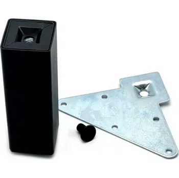 Nábytkové kování Interex design Nábytková nožka TIAMO 50 / Černá matná 100 mm