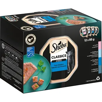 144x85g Výhodné balení Sheba Variety mističky - Classics v paštice