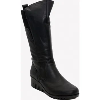 Dámské kozačky Dámské kozačky 170-2008 Klop černá Barva: černá, Velikost: 39