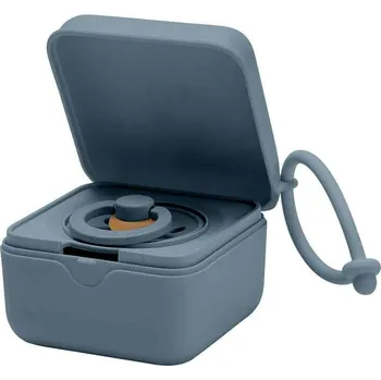 klip na dudlíky Bibs krabička na šidítko Petrol