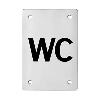 Interex design Piktogram čtvercový WC / Nerez