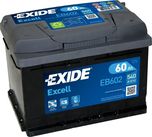 Exide Excell EB602 12V 60Ah 540A 