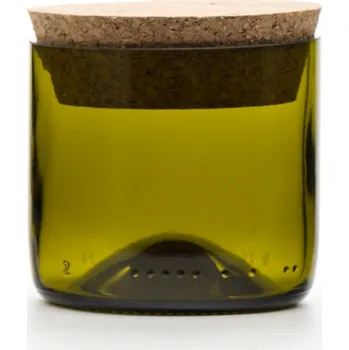 Dóza na potraviny Eko uzavíratelná dóza (z lahve od vína) nejmenší olivová (7 cm, 7,5 cm)