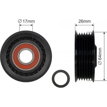 Rozvod motoru Napínací kladka AUDI A4, A5, A6, A8 BMW 3 (E46) MERCEDES C (W203, W204), E (W209, W211, W212), S (W220), VITO, SPRINTER SKODA NTY