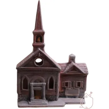 Svícen Kostel svícen malovaný ručně malovaný