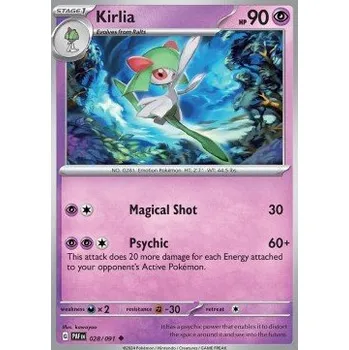 Volný čas Pokémon PAF 028/091 Kirlia - Paldean Fates Stav: Near Mint, Verze: NORMAL