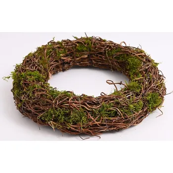 Věnec Věnec proutěný s mechem 35 cm