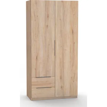 Šatní skříň Skříň VARIO L levé, Dekor: Dub grande, Úchytky: černé úchytky