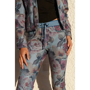 Dámské džíny Kalhoty do gumy džínové oboustranné Onado H699-N jeans barva: modrá jeans, velikost: S