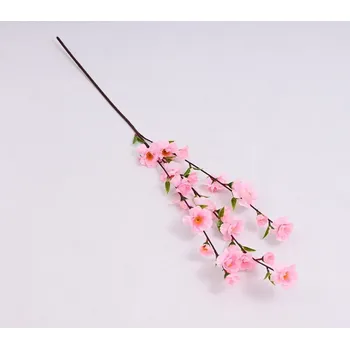 umělá květina Umělá kvetoucí větev jabloně 85 cm růžová