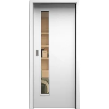 Interiérové dveře SAPELI ELEGANT PRAKTIK M60 - START - POSUVNÉ DVEŘE VČ. ZÁRUBNĚ - Bílá Průchozí šířka (cm): 90, Průchozí výška (cm): 197, Typ skla: Planibel bronz