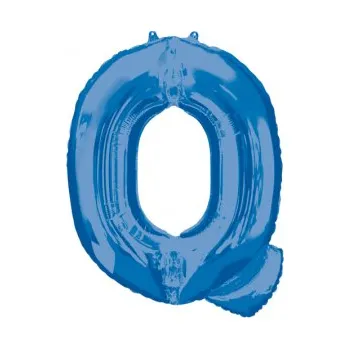 Balónek Amscan / Riethmüller Fóliové písmeno Q modré, 83 cm