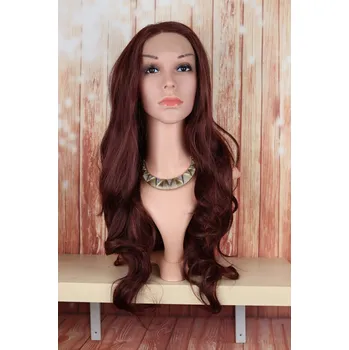 Paruka Wigorous Kellsie - lace front hnědá s červeným melírem paruka