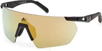 Sluneční brýle adidas Sport SP0062 Matte Black/Brown Mirror
