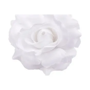 umělá květina Květ růže 10 cm, bílá