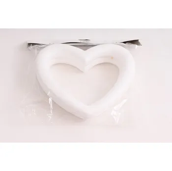 Srdce polystyrénové prázdné 17 x 17 cm