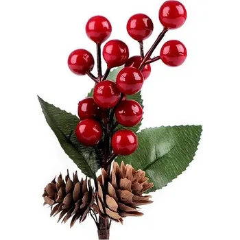 umělá květina Umělá větvička, šiška a bobule