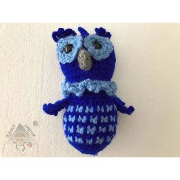 Dubový skřítek Veselé sovičky Veselá sovička -tmavě modrá