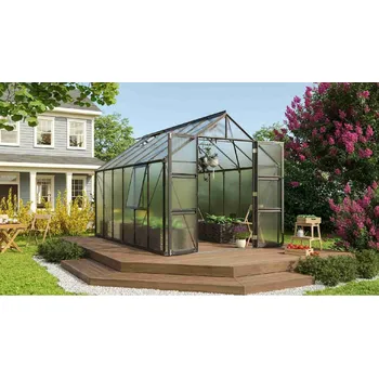 Skleník Zahradní skleník VITAVIA OLYMP 9900, polykarbonát 6 mm, černý Varianta: skleník VITAVIA OLYMP 9900 PC 6 mm černý LG3798