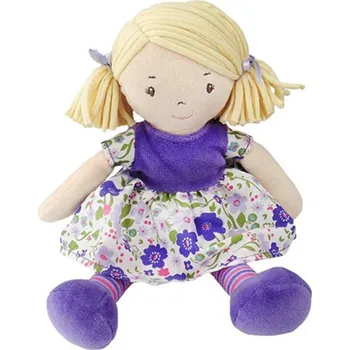 Panenka Bonikka Dames látková panenka 25 cm Peggy fialové šaty