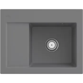 Keramický dřez Keramický dřez Villeroy &amp; Boch Subway 45 Compact, Stone, Dřez vpravo, Excentr ne