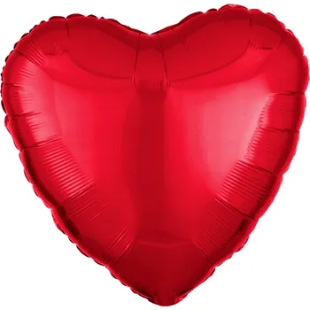 Balónek Amscan / Reithmüller Balonek fóliový srdce červené, 43 cm
