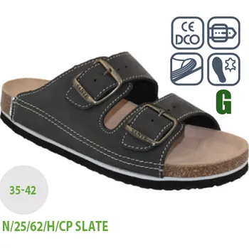 Dámská zdravotní obuv Santé N/25/62/H/CP Slate Barva: Černá, Velikost: 39, Stélka: Anatomicky tvarovaná