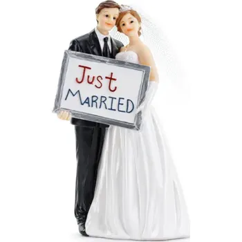 Jedlá dekorace na dort Svatební figurky na dort