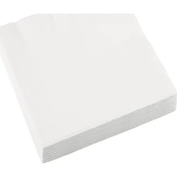 Party nádobí Amscan Papírové ubrousky bílé 33 cm x 33 cm, 20 ks