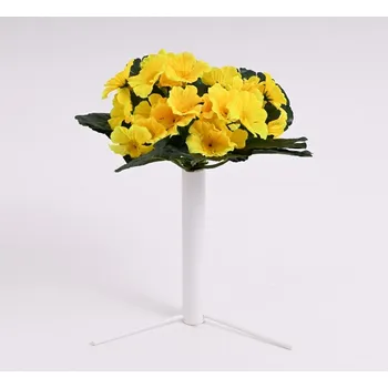 Zahradní dekorace Primulka (petrklíč) 23 cm žlutý