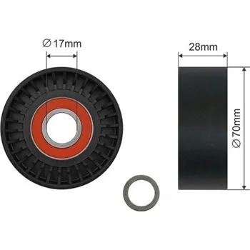 Rozvod motoru ROLKA PASKA WIELOROWKOWEGO BMW 5, 7 (E39, E38) 3.5-4.0 96-04 11-95 NTY