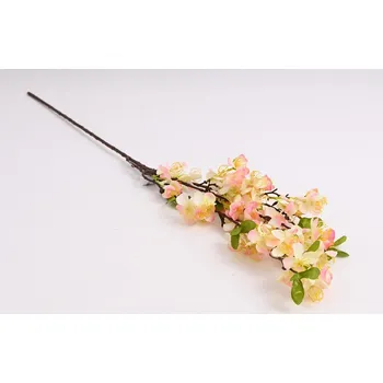 umělá květina Umělá kvetoucí větev jabloně 86 cm, krémově růřová