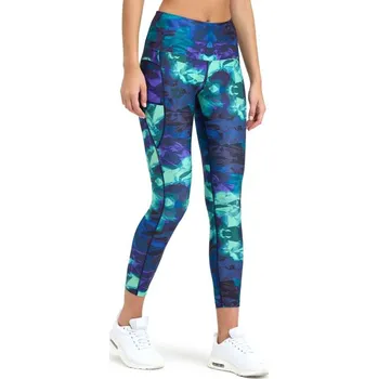 Dámské legíny Arena Women's Allover panel 7/8 tights - Green Lake