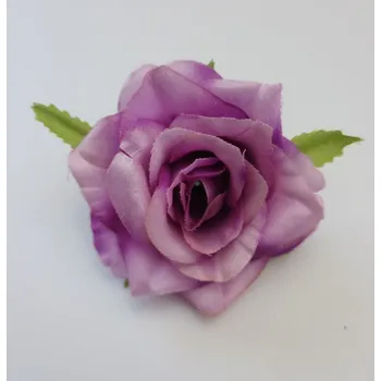 umělá květina Květ růže Scarlet 6 cm fialová * FIALOVÁ